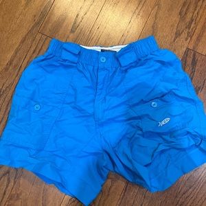 Boys 28 blue AFTCO shorts